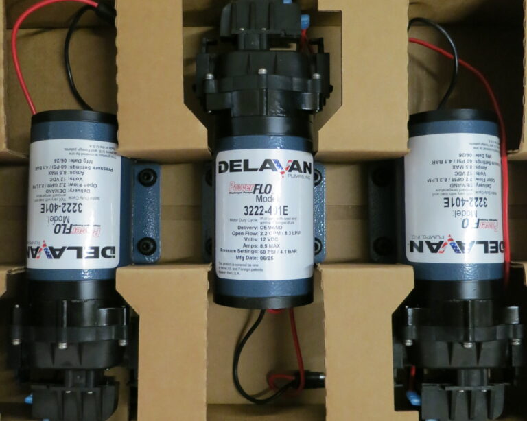 Delavan 12V pumpe 8,3 l/min QD